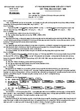 Đề thi chọn học sinh giỏi lớp 11 THPT cấp tỉnh, năm học 2007  2008 môn Hóa Học